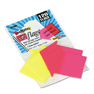 Redi-Tag® Seenotes Transparent-film Arrow Page Flags, Neon Assorted, 60-pad, 2 Pads freeshipping - TVN Wholesale